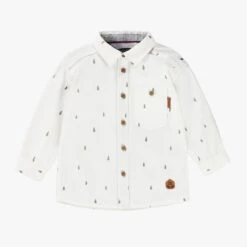 Chemise Blanche à Motifs De Sapins, Bébé