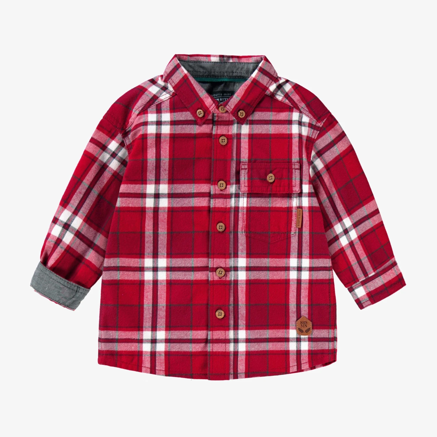 Chemise Rouge à Carreaux, Bébé 1 Chemise Rouge à Carreaux, Bébé