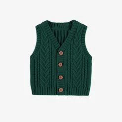 Débardeur Vert En Tricot, Bébé