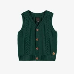 Débardeur Vert En Tricot, Enfant