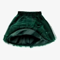 Jupe Verte En Paillettes, Enfant -Souris Mini Boutique Details Jupe verte en paillettes enfant jpeg