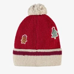 Tuque Rouge En Tricot Avec Motifs Des Fêtes, Adulte 5 Tuque Rouge En Tricot Avec Motifs Des Fêtes, Adulte -Souris Mini Boutique Dos Tuque rouge en tricot avec motifs des Fetes adulte 0989008a jpeg