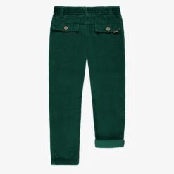 Pantalon Vert En Velours Côtelé, Enfant -Souris Mini Boutique Dos pantalon vert en velours cotele enfant jpeg