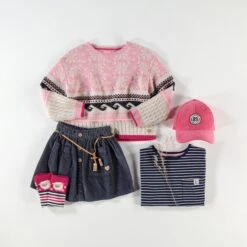 Chandail Rose En Tricot, Enfant -Souris Mini Boutique ENFANT2 91ace897 fba4 4a17 9d1a 922a9381b97c