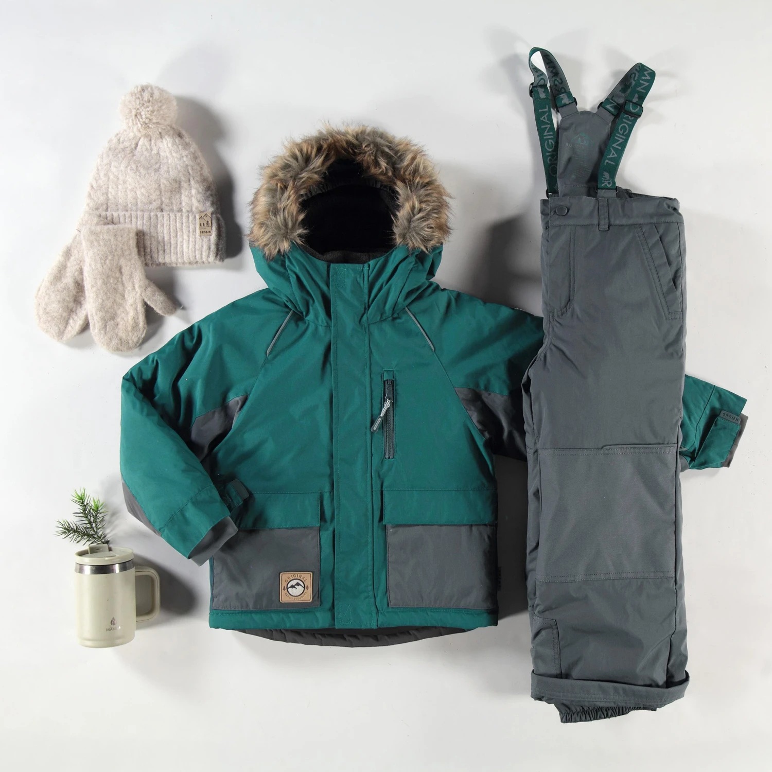 Tuque Beige En Tricot, Enfant 2 Tuque Beige En Tricot, Enfant – Image 2