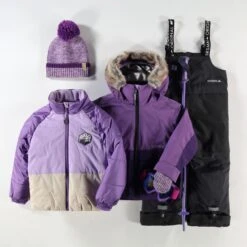 Mitaines Mauves En Tricot, Enfant -Souris Mini Boutique Enfant14HDN 1