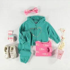 Pantalon Turquoise Style Jogger, Enfant -Souris Mini Boutique Enfant317 486f49f1 ea40 4408 9bf0 d82dba8ef078