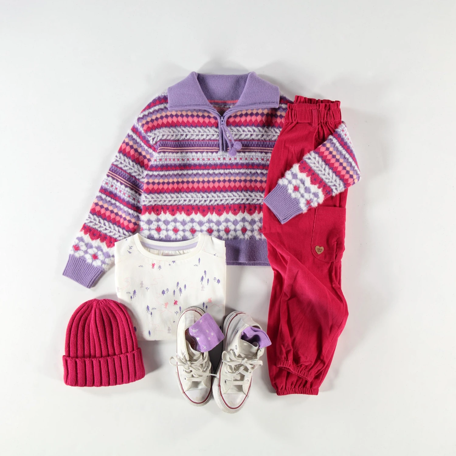 Pantalon Rose En Velours Côtelé, Enfant 3 Pantalon Rose En Velours Côtelé, Enfant – Image 3