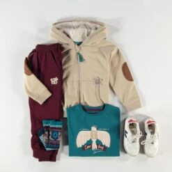 Veste Beige Sable Avec Capuchon, Enfant -Souris Mini Boutique Enfant6 25c70005 5e49 49e3 a0da 67b18755dac8