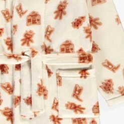 Robe De Chambre Crème En Peluche à Motifs Pain D’épices, Adulte 5 Robe De Chambre Crème En Peluche à Motifs Pain D’épices, Adulte -Souris Mini Boutique F25A1704A 98 Zoom