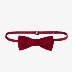 Nœud Papillon Rouge En Twill, Adulte