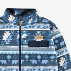 Veste Bleue En Polar Avec Motifs, Adulte -Souris Mini Boutique F25A7502A 98 Zoom