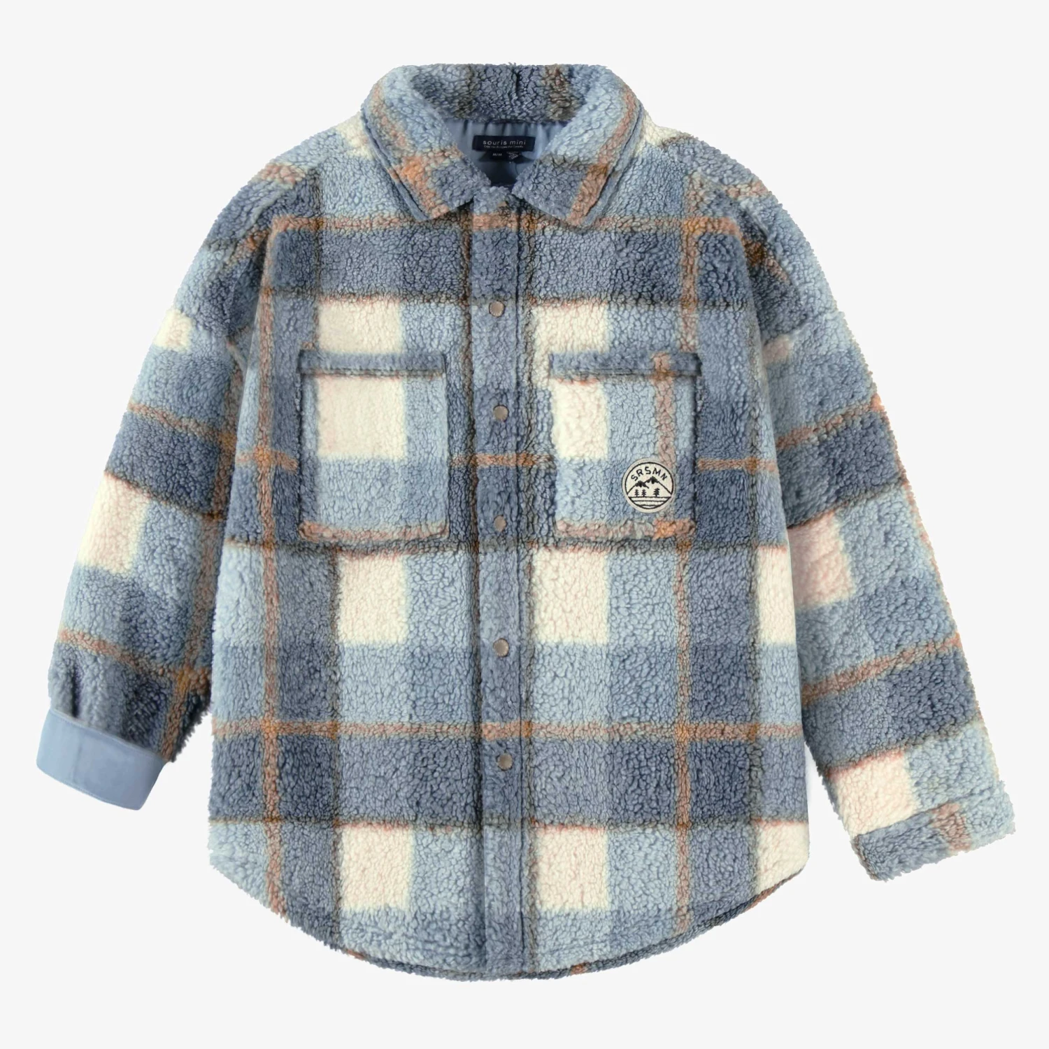 Surchemise Bleue à Carreaux, Adulte 1 Surchemise Bleue à Carreaux, Adulte