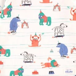 Pyjama Deux Pièces Crème à Motifs D’animaux, Bébé -Souris Mini Boutique F25B1101B 98 Zoom