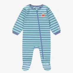 Pyjama Une Pièce Bleu à Rayures, Bébé