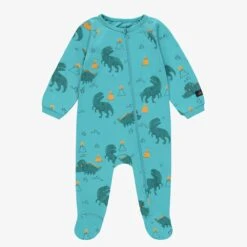Pyjama Une Pièce Turquoise à Motifs De Dinosaures, Bébé