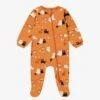 Pyjama Une Pièce Orange à Motifs D’Halloween, Bébé