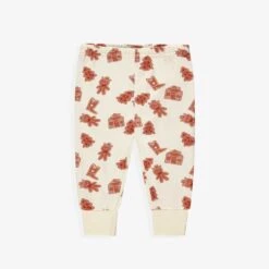 Pyjama Deux Pièces Crème à Rayures Et Motifs Pain D’épices, Bébé 15 Pyjama Deux Pièces Crème à Rayures Et Motifs Pain D’épices, Bébé -Souris Mini Boutique F25B1701B Pant2