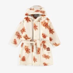 Robe De Chambre Crème En Peluche à Motifs Pain D’épices, Bébé