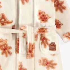 Robe De Chambre Crème En Peluche à Motifs Pain D’épices, Bébé -Souris Mini Boutique F25B1703B 98 Zoom