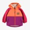 Manteau Mauve, Rose Et Orange En Coquille Souple, Bébé