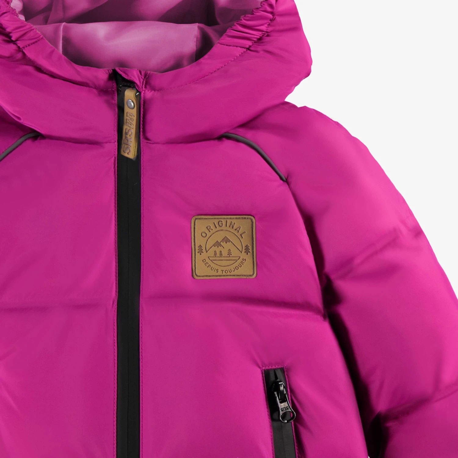 Manteau Doudoune Léger Mauve, Bébé 5 Manteau Doudoune Léger Mauve, Bébé – Image 5