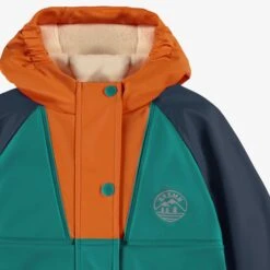 Manteau Imperméable Bleu, Turquoise Et Orange, Bébé 11 Manteau Imperméable Bleu, Turquoise Et Orange, Bébé -Souris Mini Boutique F25B2103B 100 Zoom