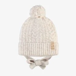 Tuque Beige En Tricot, Bébé