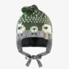 Tuque Verte En Tricot Avec Moutons, Bébé