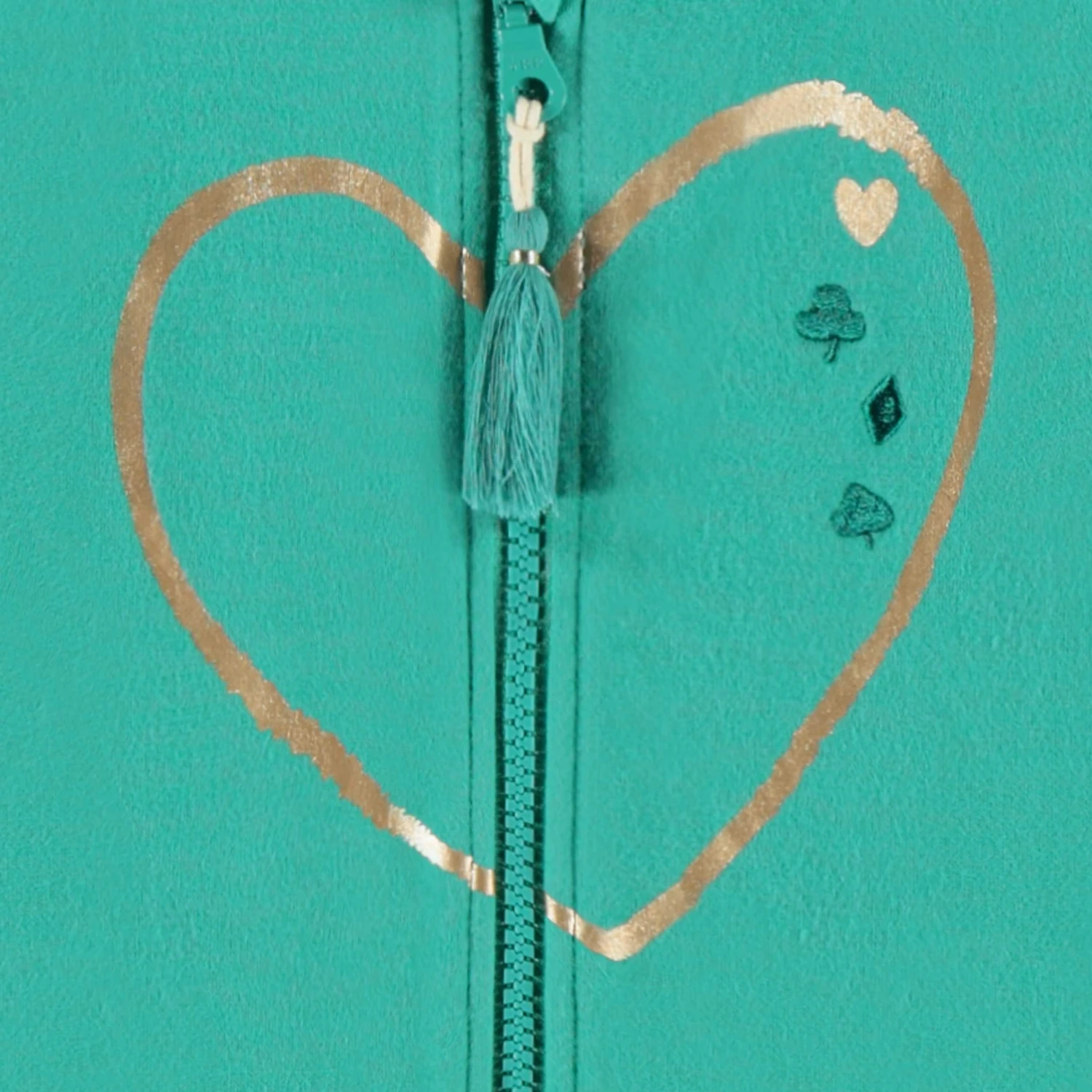 Veste à Capuchon Turquoise, Bébé 4 Veste à Capuchon Turquoise, Bébé – Image 4