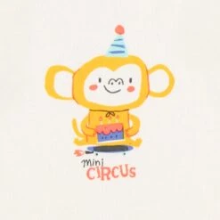 T-shirt Crème Avec Illustration, Bébé 8 T-shirt Crème Avec Illustration, Bébé -Souris Mini Boutique F25B3103B Detail