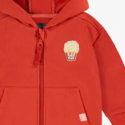 Veste à Capuchon Rouge En Coton Français, Bébé -Souris Mini Boutique F25B3106B 98 Detail