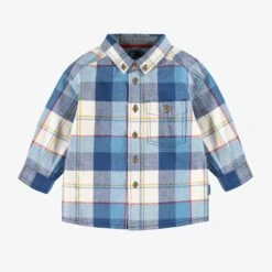 Chemise Bleue à Carreaux, Bébé