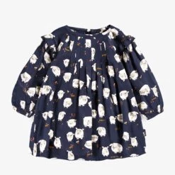Robe Bleu Marine à Motifs, Bébé