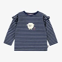T-shirt Bleu Marine à Rayures, Bébé