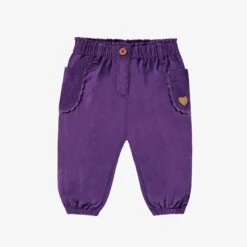 Pantalon Mauve En Velours Côtelé, Bébé
