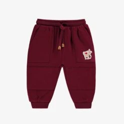 Pantalon Bourgogne Style Jogger, Bébé