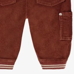 Pantalon Brun En Velours Côtelé, Bébé -Souris Mini Boutique F25B4107B ZoomBas2