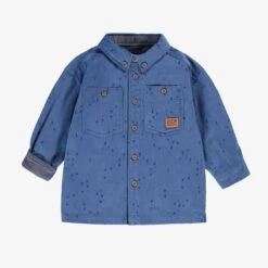 Chemise Bleue En Velours Côtelé, Bébé
