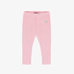 Legging Rose Pâle En Tricot Côtelé, Bébé