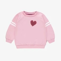Chandail Rose En Molleton Avec Cœur, Bébé
