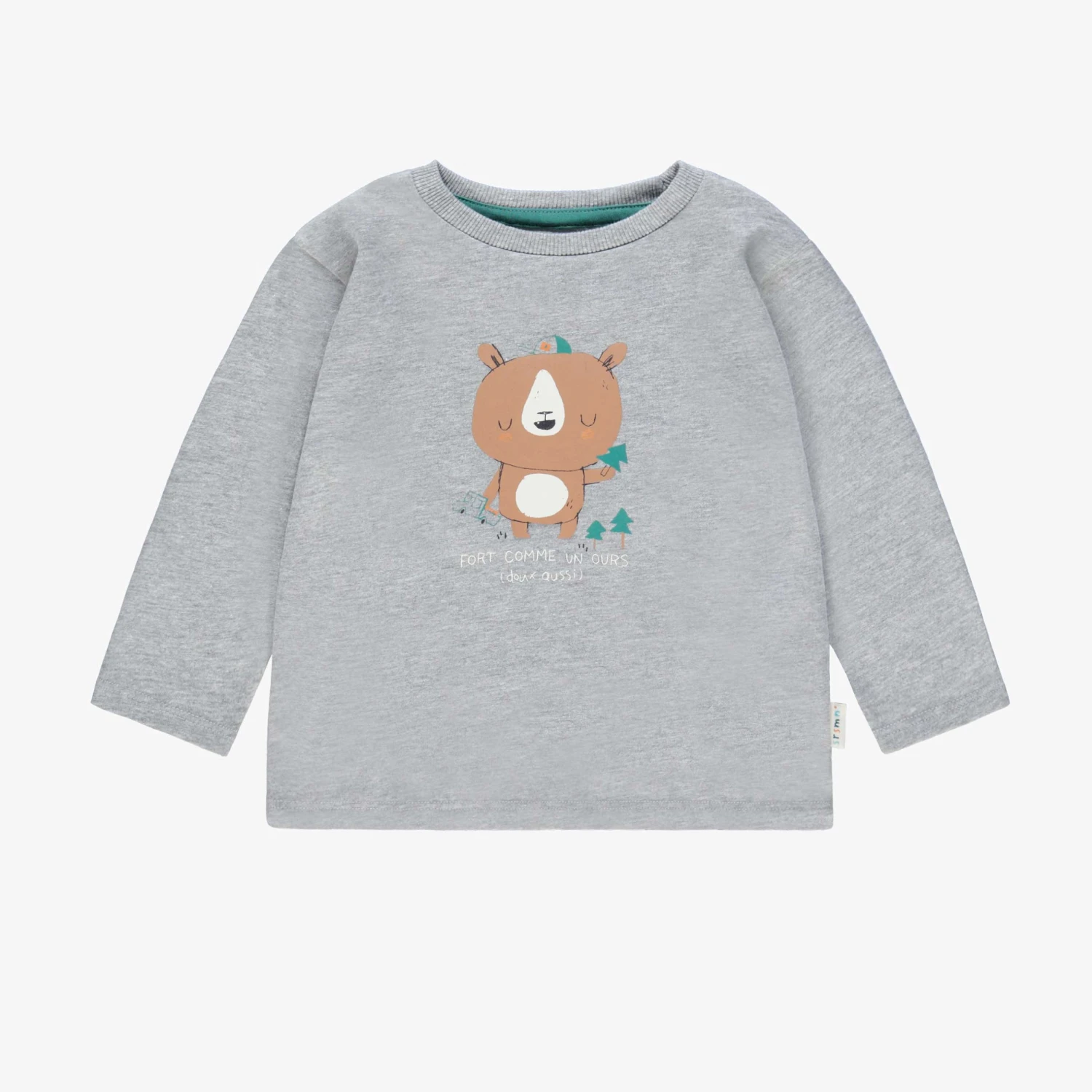 T-shirt Gris Avec Illustration, Bébé 1 T-shirt Gris Avec Illustration, Bébé