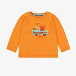T-shirt Orange Avec Illustration, Bébé