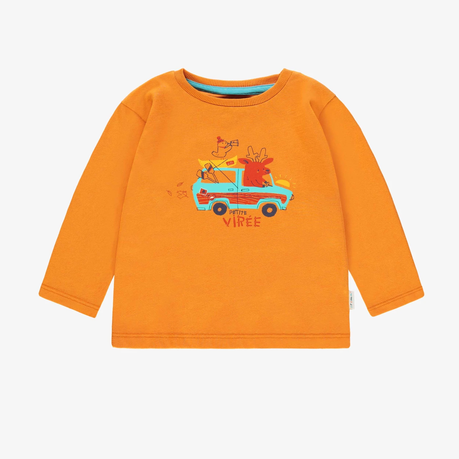 T-shirt Orange Avec Illustration, Bébé 1 T-shirt Orange Avec Illustration, Bébé