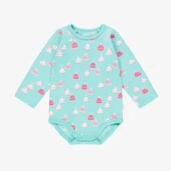 Cache-couche Turquoise à Motifs De Gâteaux, Bébé