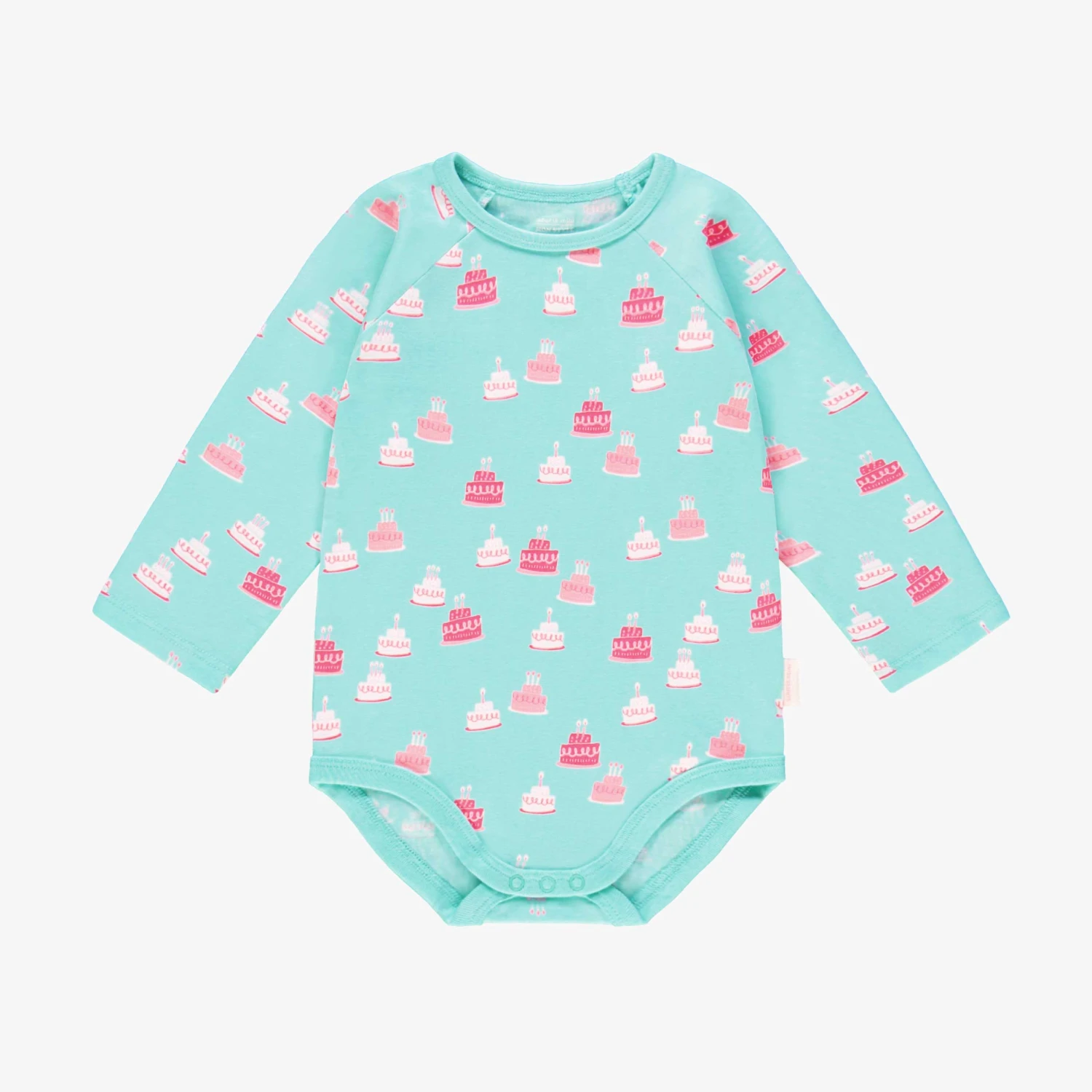 Cache-couche Turquoise à Motifs De Gâteaux, Bébé 1 Cache-couche Turquoise à Motifs De Gâteaux, Bébé