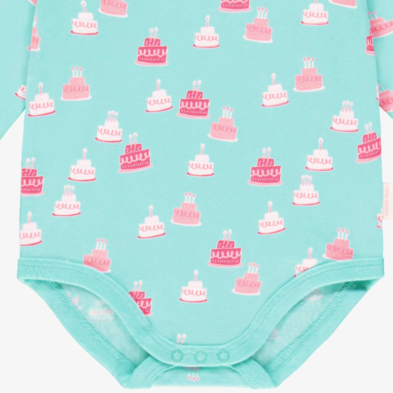 Cache-couche Turquoise à Motifs De Gâteaux, Bébé 4 Cache-couche Turquoise à Motifs De Gâteaux, Bébé – Image 4