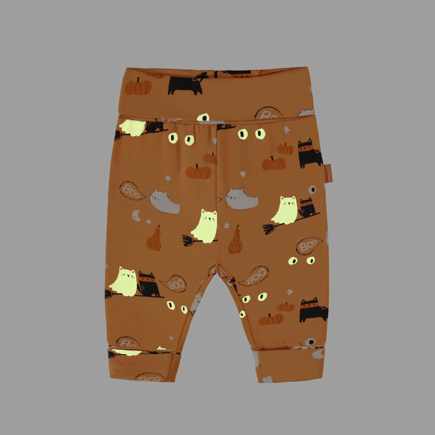 Pantalon évolutif Orange à Motifs D’Halloween, Bébé 2 Pantalon évolutif Orange à Motifs D’Halloween, Bébé – Image 2