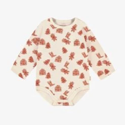 Cache-couche Crème à Motifs Pain D’épices, Bébé