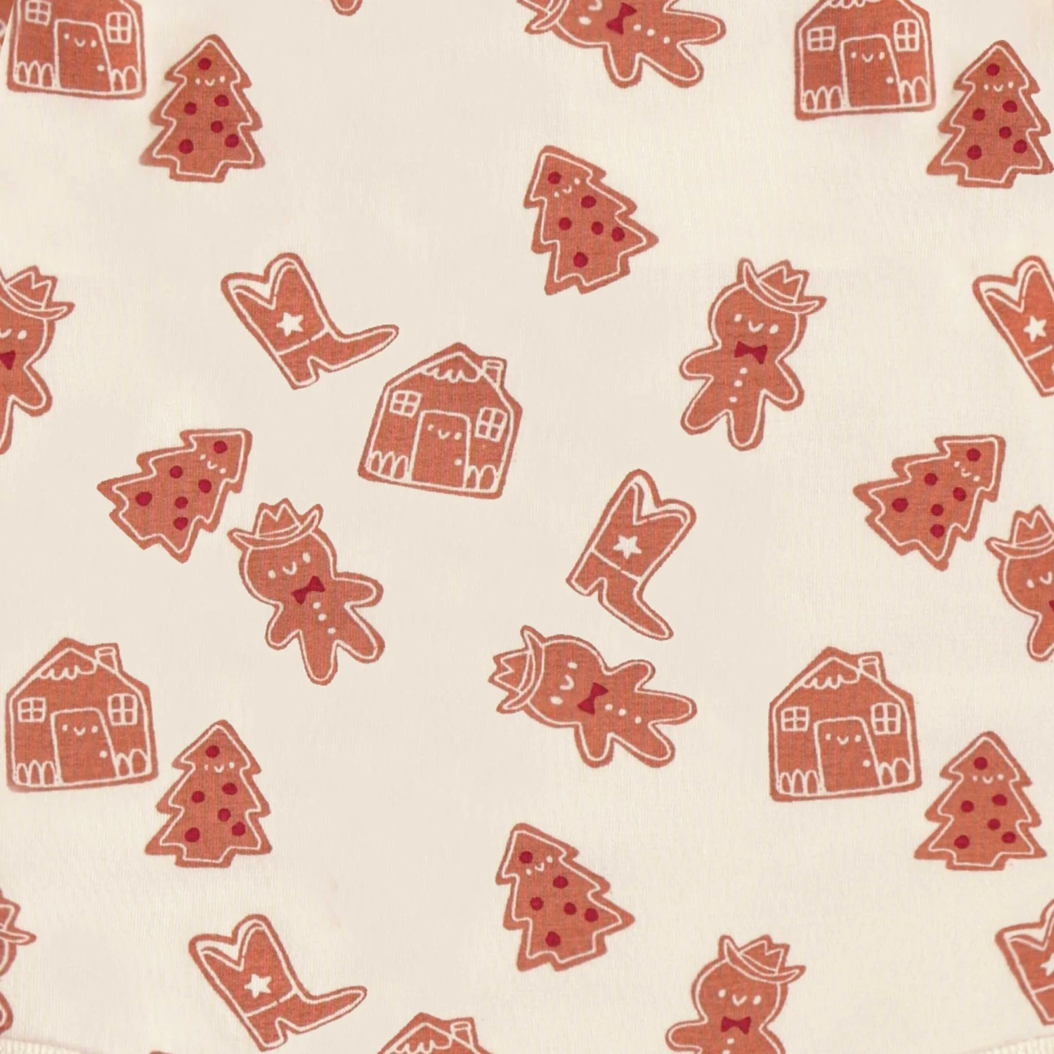 Cache-couche Crème à Motifs Pain D’épices, Bébé 3 Cache-couche Crème à Motifs Pain D’épices, Bébé – Image 3